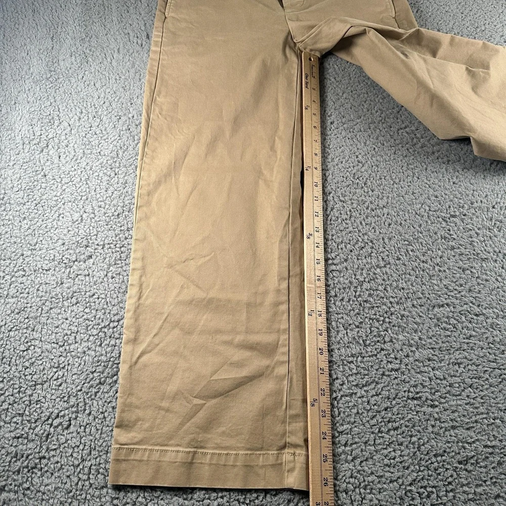 Alex Mill Chino Pants Womens 4‎ Beige Wide Leg Button Fly Stretch Twill Casual